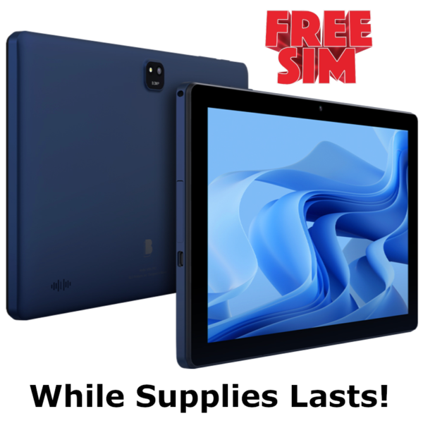 *** NOW WITH TEXT AND TALK CAPABILITY! *** FREE 1 Month Basic Data Plan with Purchase of Blu M10LPRO 10″ Tablet (SIM Card Included)